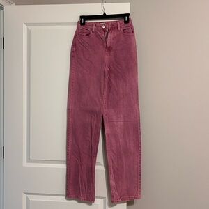 PacSun Pink High Rise Jeans Relaxed Fit